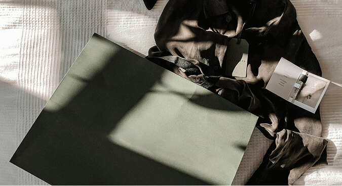 Minimal Structured Leather Work Tote Bag